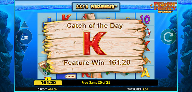 Fishing frenzy megaways big win